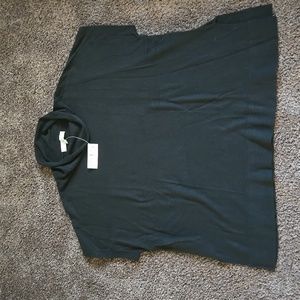 NEW Ann Taylor Loft Black Roll Collar Poncho Sweater S